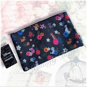 💚Loungefly Disney Cats Floral Makeup Bag